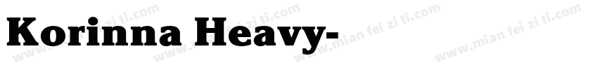 Korinna Heavy字体转换